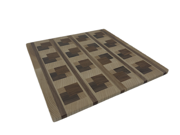 End Grain Cutting Board 308 x 303 x 25mm
