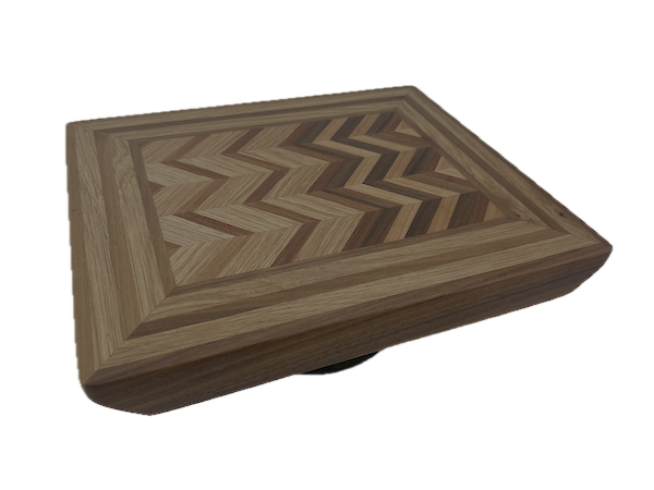 3D End Grain Cutting Board 330 x 272 x 37mm