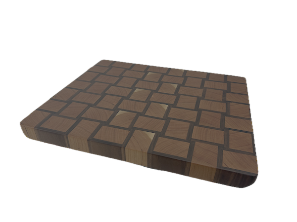 End Grain Cutting Board 345 x 293 x 28mm