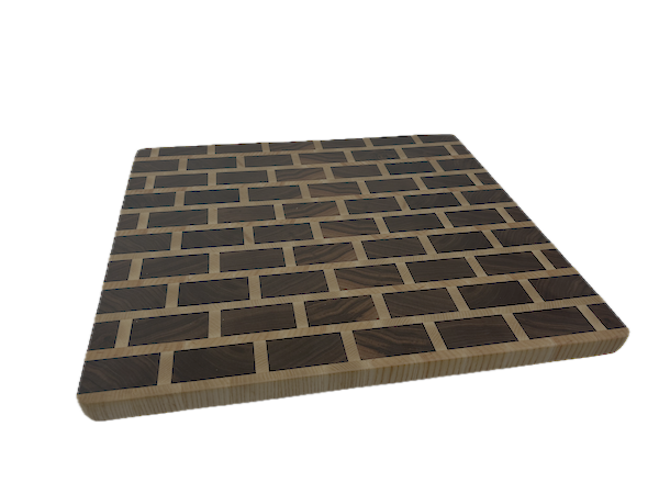 End Grain Cutting Board 426 x 390 x 23mm