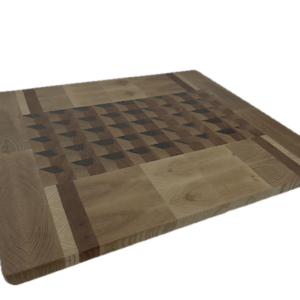 3D End Grain Cutting Board 515 x 445 x 21mm