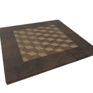 3D End Grain Cutting Board 335 x 316 x 17mm
