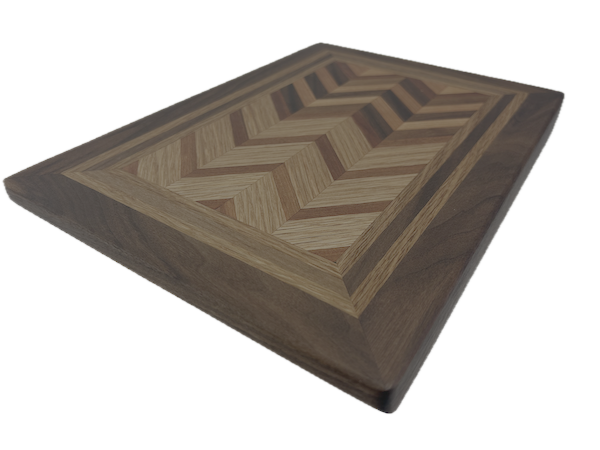 3D End Grain Cutting Board 322 x 226 x 33mm