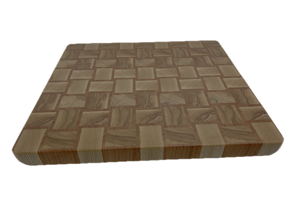 End Grain Cutting Board 375 x 350 x 30mm