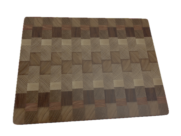 End Grain Cutting Board 385 x 295 x 30mm