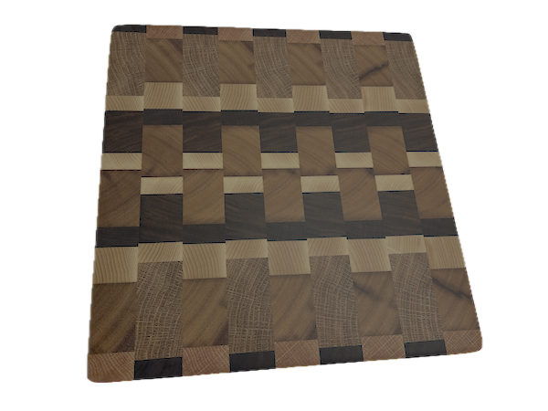 End Grain Cutting Board 275 x 260 x 25mm