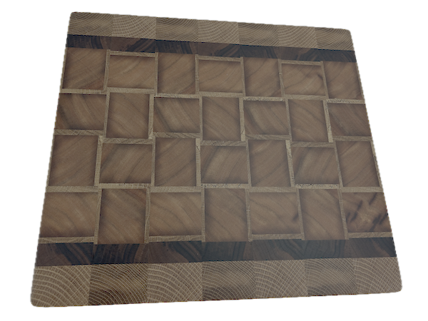 End Grain Cutting Board 355 x 320 x 24mm