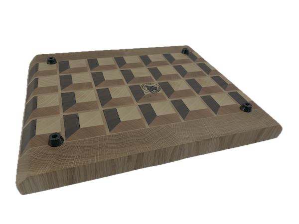 3D End Grain Cutting Board 330 x 275 x 29mm - Image 4