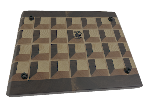 3D End Grain Cutting Board 330 x 275 x 25mm - Image 4