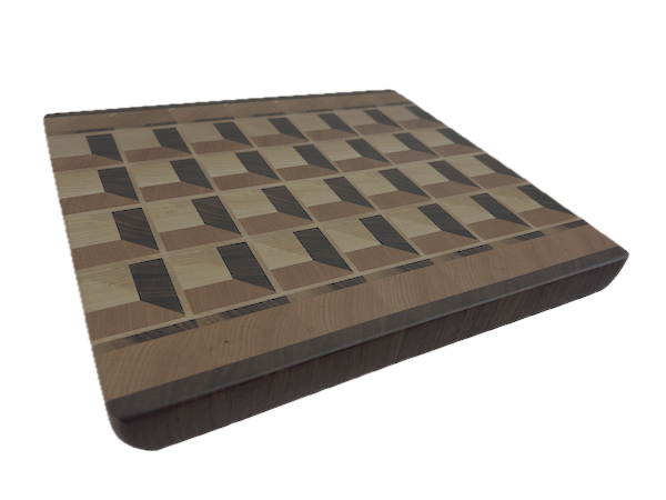 3D End Grain Cutting Board 320 x 295 x 29mm - Image 2