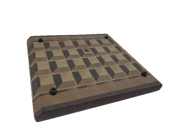 3D End Grain Cutting Board 320 x 295 x 29mm - Image 4