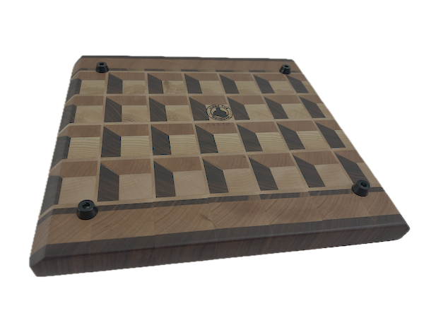 3D End Grain Cutting Board 320 x 295 x 29mm - Image 4
