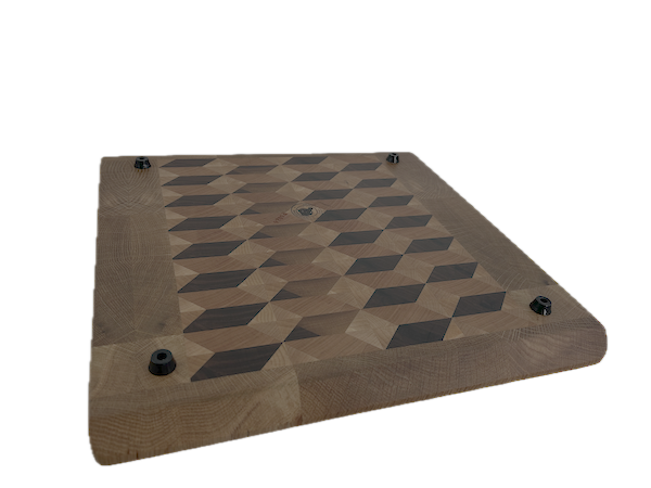 3D End Grain Cutting Board 360 x 350 x 25mm - Image 4