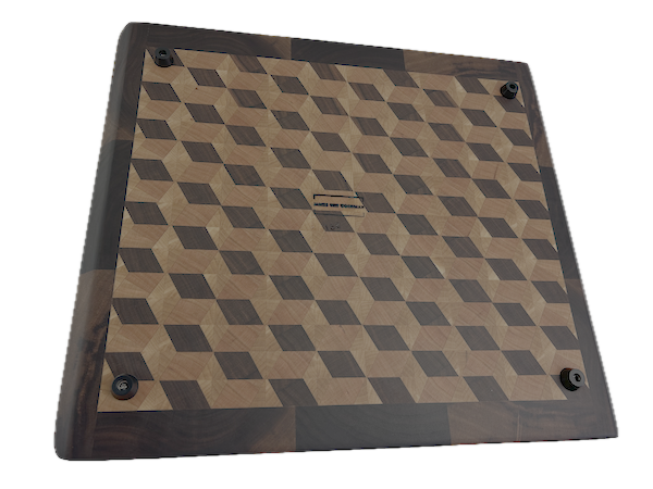 3D End Grain Cutting Board 380 x 330 x 25mm - Image 4