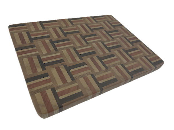 End Grain Cutting Board 340 x 265 x 24mm - Image 2
