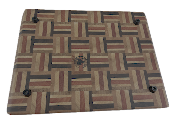 End Grain Cutting Board 340 x 265 x 24mm - Image 4