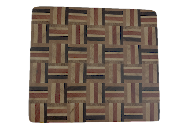 End Grain Cutting Board 300 x 265 x 24mm