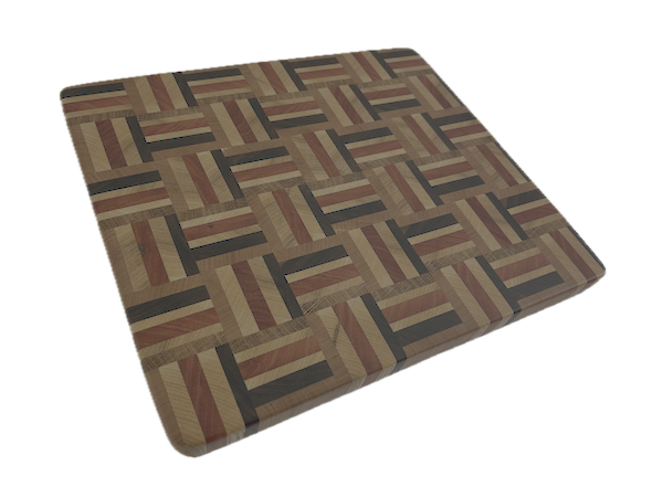 End Grain Cutting Board 300 x 265 x 24mm - Image 2